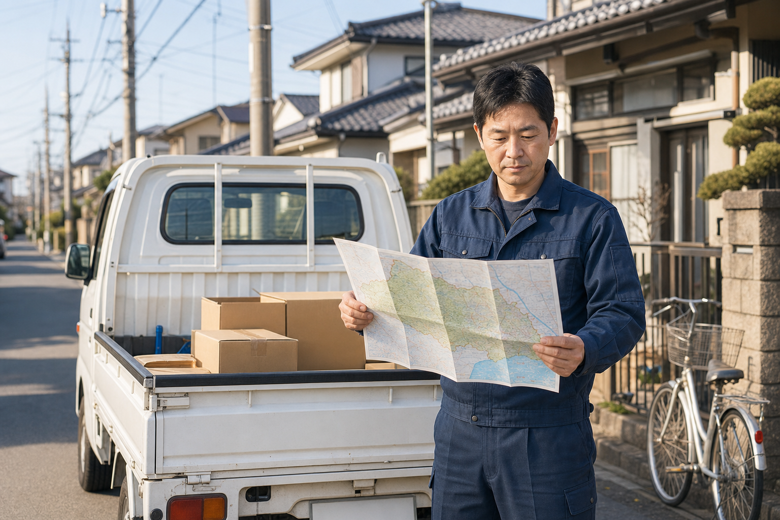 選定基準や認定情報を確認しながら、信頼できる遺品整理業者を見極めている様子